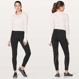 Lululemon Chasing Miles Tight *25" Black Nulux W5AXRS Size 2‎
